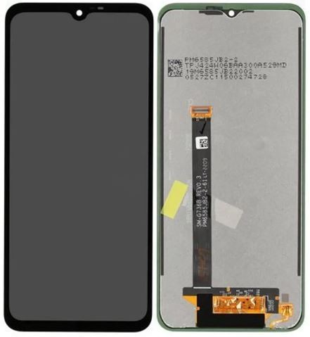 Ekranas Samsung G556 Xcover 7 5G su lietimui jautriu stikliuku Black ORG