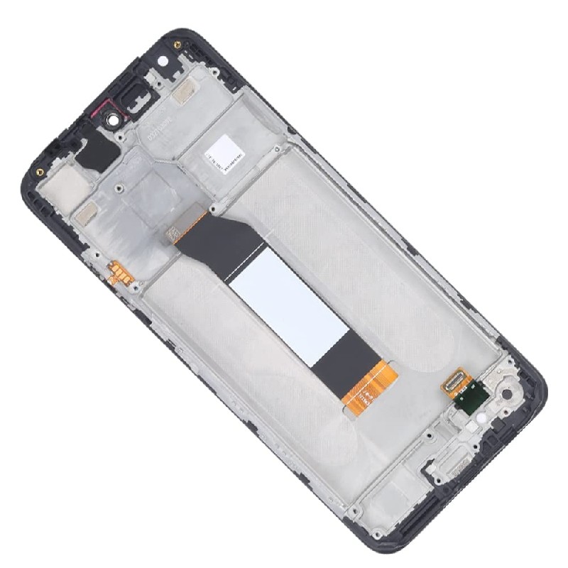 Ekranas Xiaomi Redmi Note 10 5G/Redmi Note 10T 5G/Poco M3 Pro 5G su lietimui jautriu stikliuku ir rėmeliu Black originalus (used Grade C)