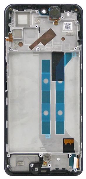 Ekranas Xiaomi Redmi Note 11 Pro/Redmi Note 11 Pro 5G/Poco X4 Pro 5G su lietimui jautriu stikliuku ir rėmeliu Graphite Grey originalus (used Grade C)