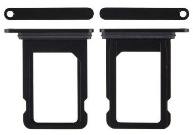 SIM kortelės laikiklis skirtas iPhone 12 mini Black originalus (used Grade A)