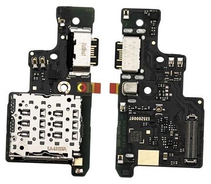 Lanksčioji jungtis Xiaomi Redmi Note 14 5G su įkrovimo kontaktu ir mikrofonu, SIM kortelės kontaktu originali (service pack)