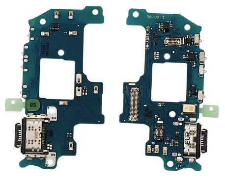 Lanksčioji jungtis Samsung A556 A55 5G su įkrovimo kontaktu, mikrofonu originali (used Grade A)
