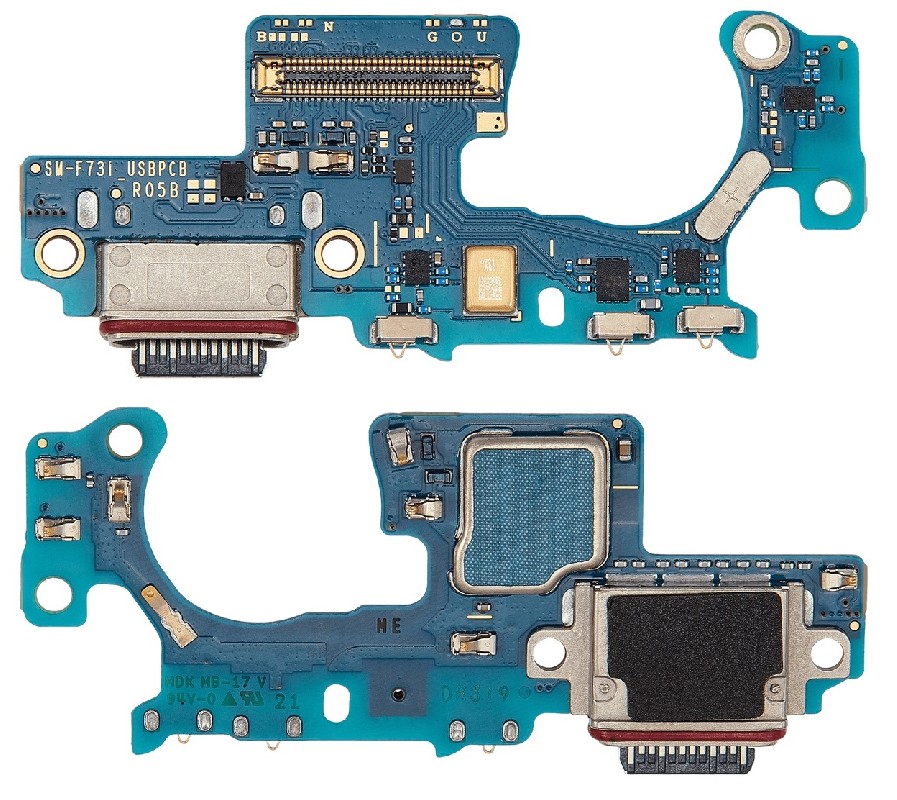 Lanksčioji jungtis Samsung F731 Z Flip 5 5G su įkrovimo kontaktu ir mikrofonu originali (used Grade A)