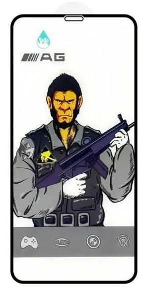 LCD apsauginis stikliukas "ESD Anti-Fingerprint Frosted" Samsung S937 S25 Edge juodas be įpakavimo