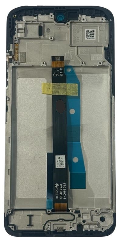 Ekranas Xiaomi Redmi 15 4G (Europe)/Poco M7 4G (Europe) su lietimui jautriu stikliuku ir rėmeliu Black originalus (service pack)