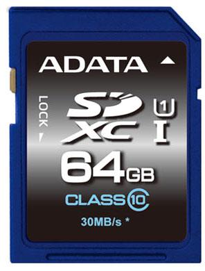 Atminties kortelė SDXC 64GB Class10 Adata
