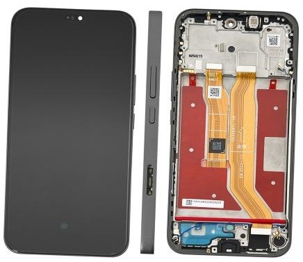 Ekranas Huawei Honor 400 Lite su lietimui jautriu stikliuku ir rėmeliu Velvet Black originalus (service pack)