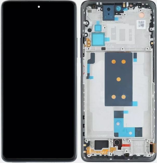 Ekranas Xiaomi 11T 5G su lietimui jautriu stikliuku ir rėmeliu Meteorite Grey originalus (service pack)