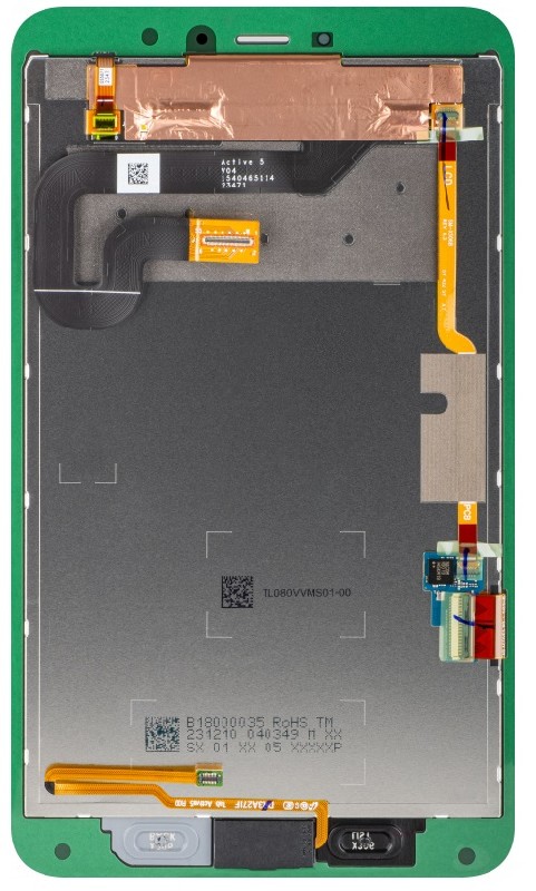 Ekranas Samsung X306 TAB Active5 8.0 2024 su lietimui jautriu stikliuku Black originalus (service pack)