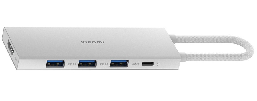 USB-C šakotuvas Xiaomi 5in1 (3xUSB, HDMI, 1xUSB-C)