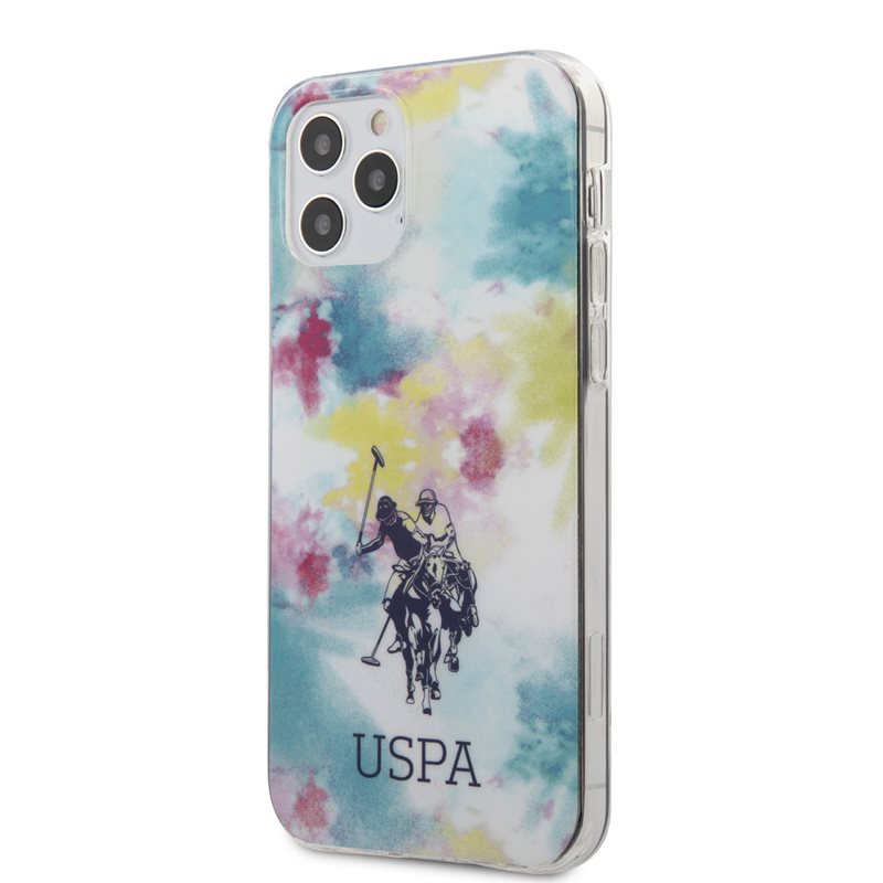 US Polo USHCP12MPCUSML iPhone 12/12 Pro 6,1" dėklas telefonui - įvairiaspalvis Tie & Dye Collection