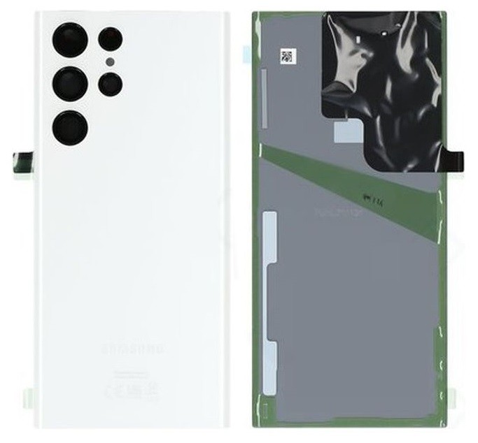 Galinis dangtelis Samsung S908 S22 Ultra White originalus (service pack)