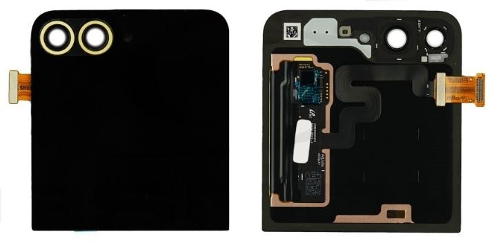 Ekranas Samsung F741 Z Flip6 5G su lietimui jautriu stikliuku išorinis (Outer) Yellow originalus (used Grade A)