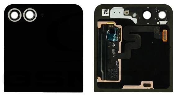 Ekranas Samsung F741 Z Flip6 5G su lietimui jautriu stikliuku išorinis (Outer) Silver Shadow originalus (used Grade C)