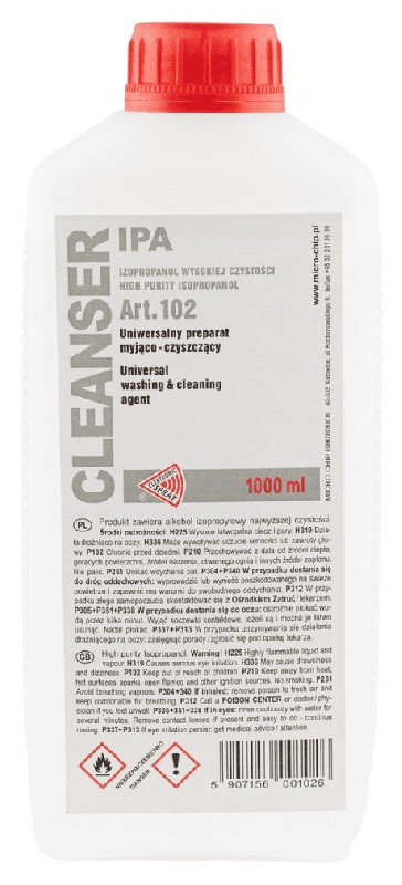 Izopropanolis Cleanser IPA 1000ml