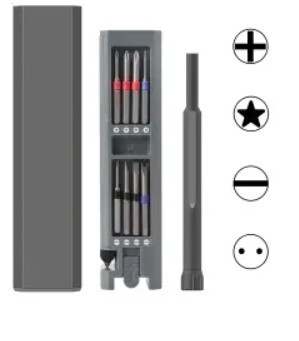 Atsuktuvas su 28vnt antgalių rinkiniu