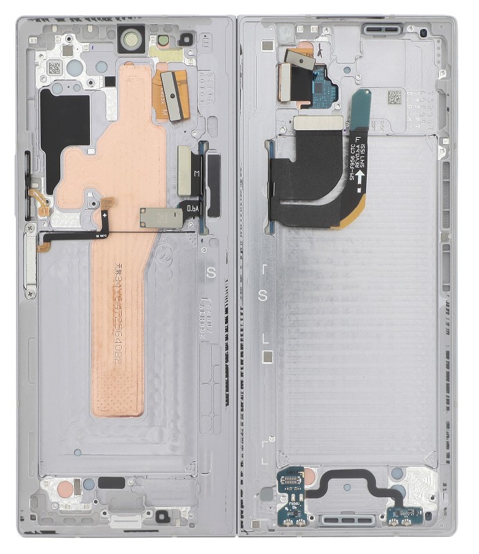 Ekranas Samsung F956 Z Fold6 5G su lietimui jautriu stikliuku (Inner) Silver Shadow originalus (used Grade A)