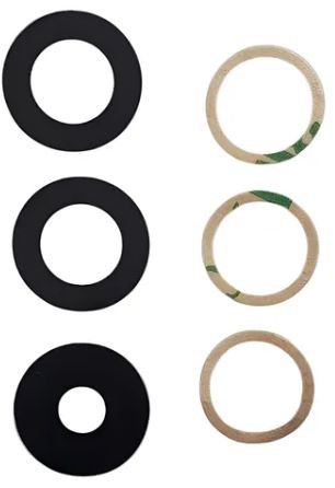 Samsung A165 A16 4G/A166 A16 5G kameros stikliukas Black (only lens 3pcs) ORG