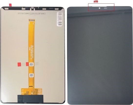 Ekranas Samsung X115 TAB A9 LTE 8.7 2023 (compatible with X110 A9 WiFi) su lietimui jautriu stikliuku Black (Refurbished) ORG