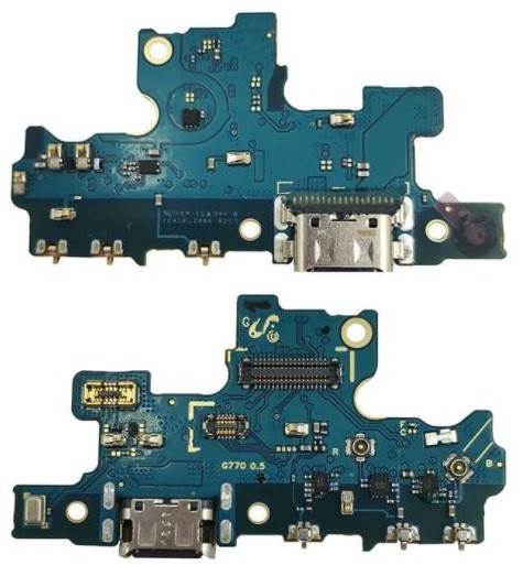 Lanksčioji jungtis Samsung G770F S10 Lite su įkrovimo kontaktu, mikrofonu, ausinių lizdu originali (used Grade A)
