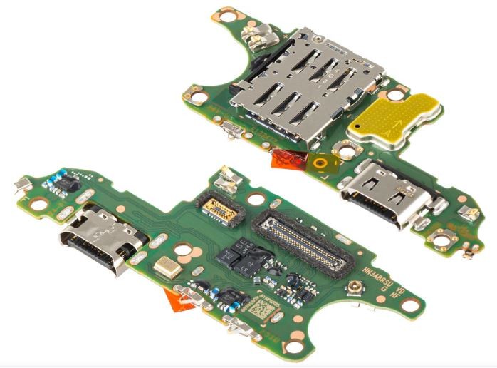 Lanksčioji jungtis Huawei Honor 400 Lite su įkrovimo kontaktu, mikrofonu, SIM lizdu originali (service pack)