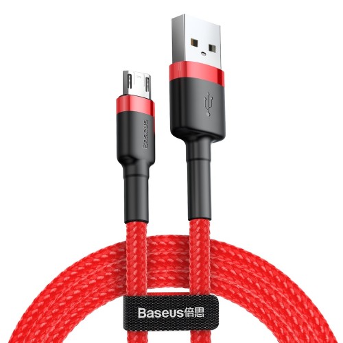 USB Kabelis Baseus "Cafule" raudonas "Micro USB" 200cm