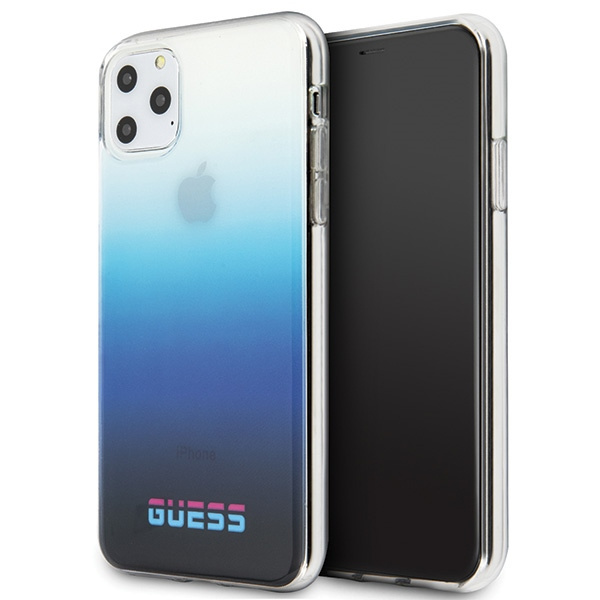Guess GUHCN65DGCNA iPhone 11 Pro Maxniebieski/gradient mėlynas kietas dėklas California