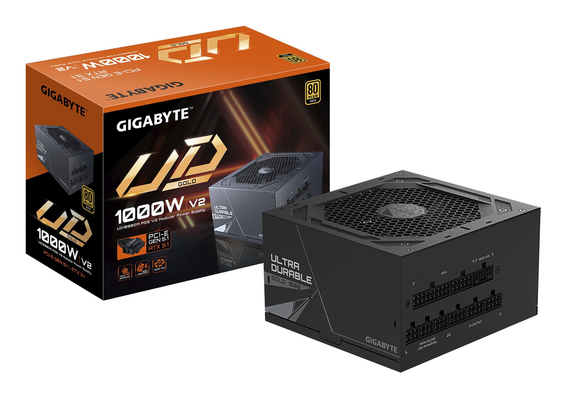 Maitinimo blokas GIGABYTE GP-UD1000GM ATX 3.1 1000W 80 Plus Gold