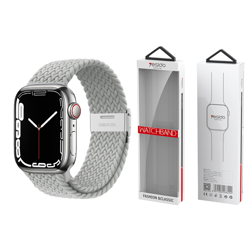 YESIDO WB23 Apple Watch pintas dirželis 38/40/41 sidabrinis