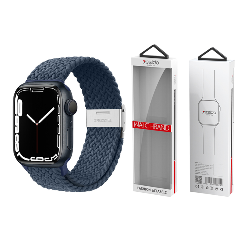 YESIDO WB23 Apple Watch pintas dirželis 42/44/45 tamsiai mėlynas