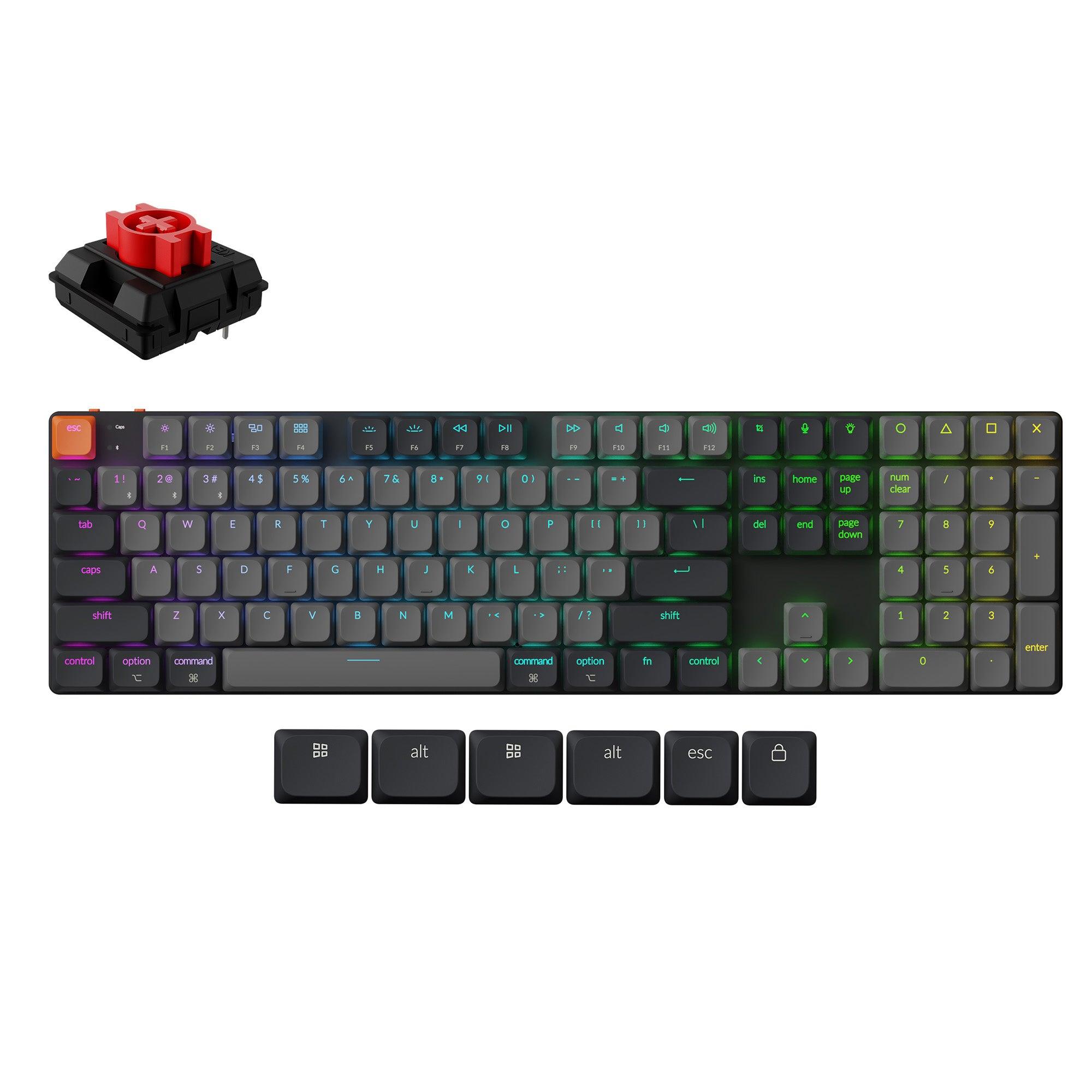 Belaidė klaviatūra KEYCHRON K5 RGB juoda