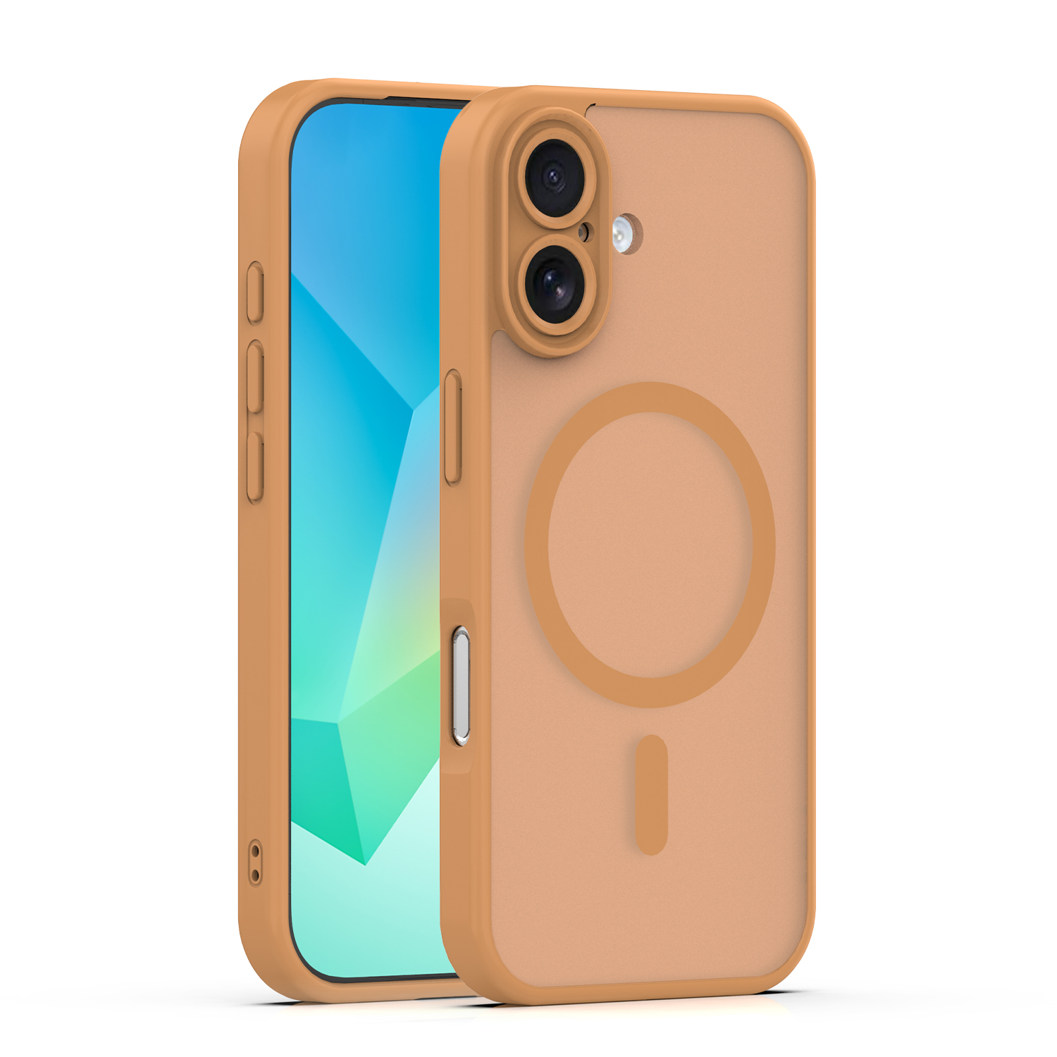 Mag Matt dėklas iPhone 17 6,3'' rudas