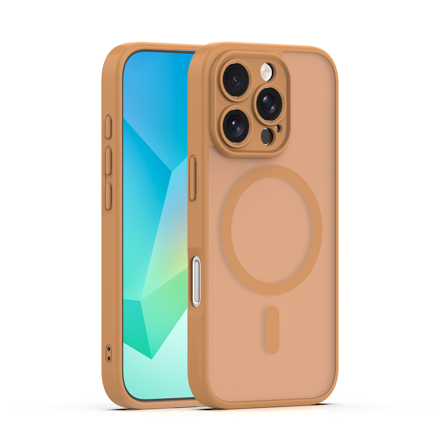 Mag Matt dėklas iPhone 16 Pro Max 6,9" rudas