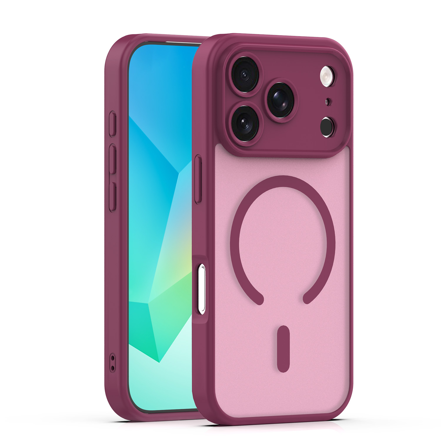 Mag Matt dėklas iPhone 17 Pro 6,3'' kaštoninė