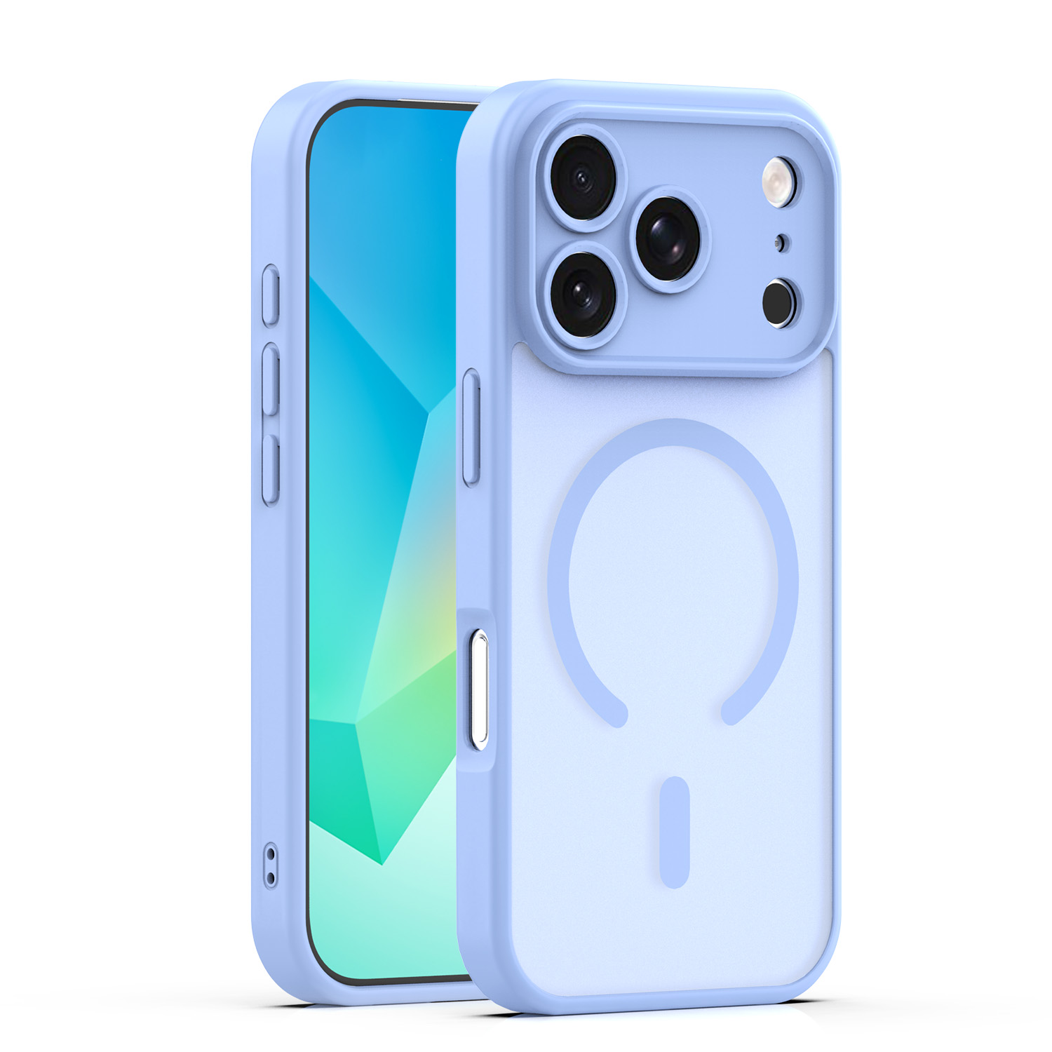 Mag Matt dėklas iPhone 17 Pro Max 6,9'' šviesiai mėlynas