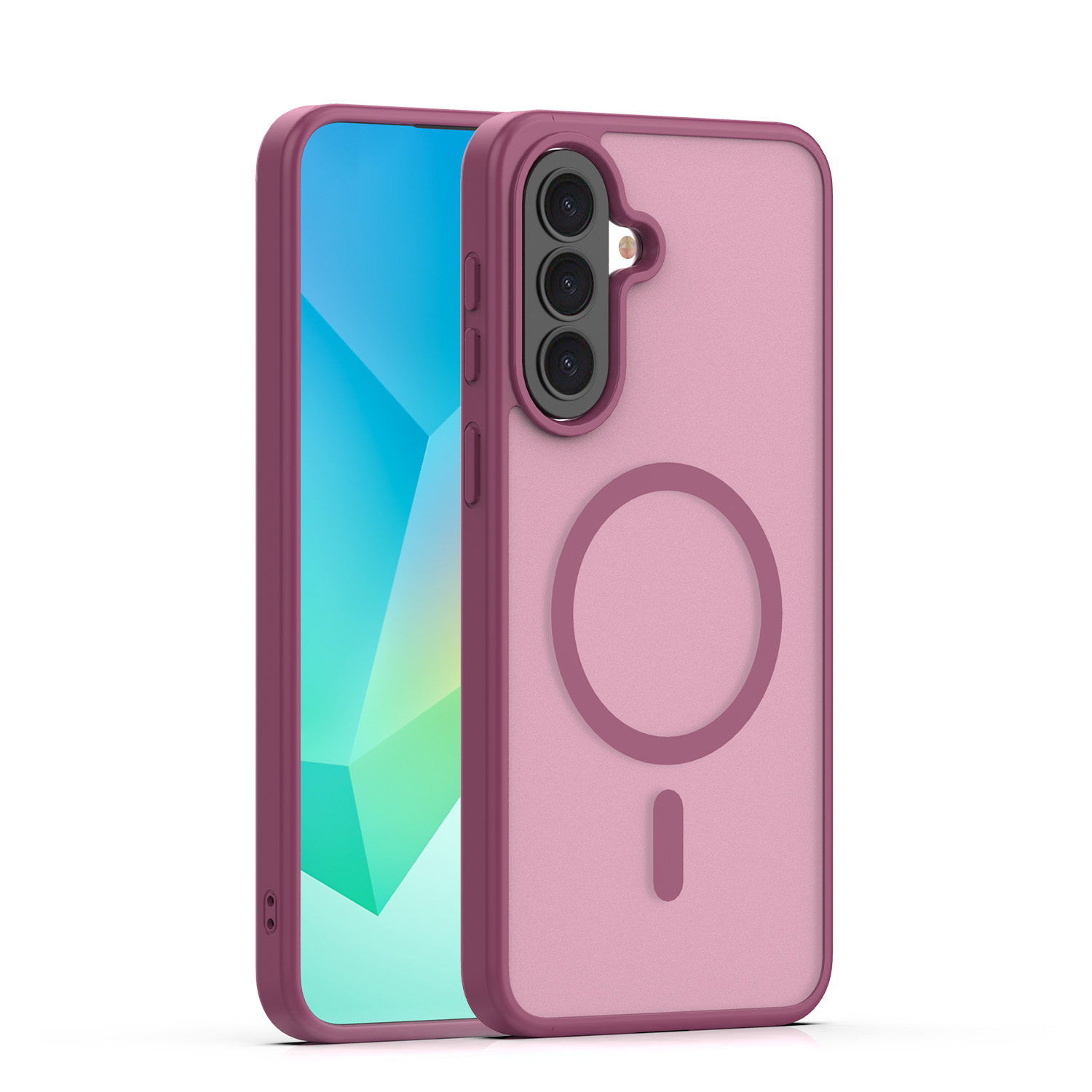 Mag Matt dėklas Samsung Galaxy A37 5G kaštoninės spalvos