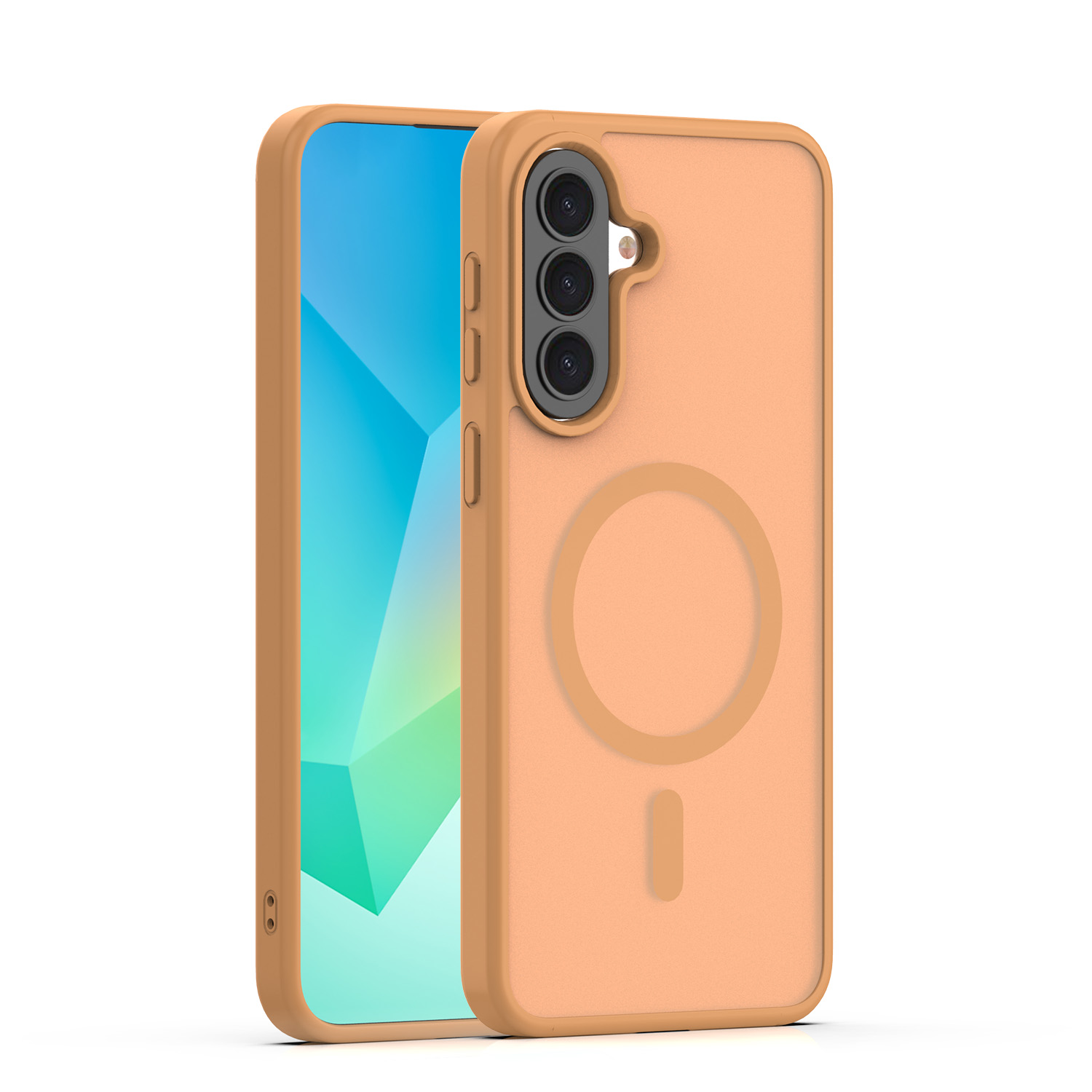 Mag Matt dėklas Samsung Galaxy A37 5G rudas