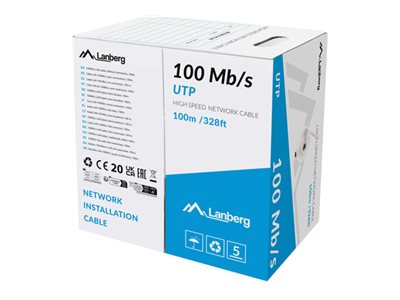Lanberg LAN kabelis 100Mb/s UTP 100m CCA