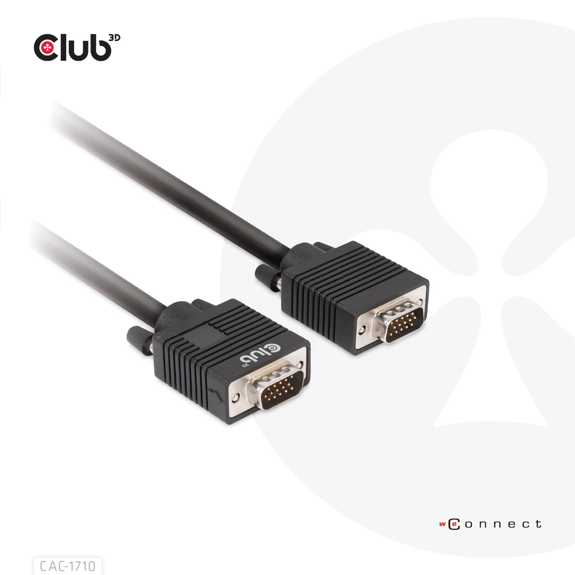 VGA laidas 10m CAC-1710 Club3D