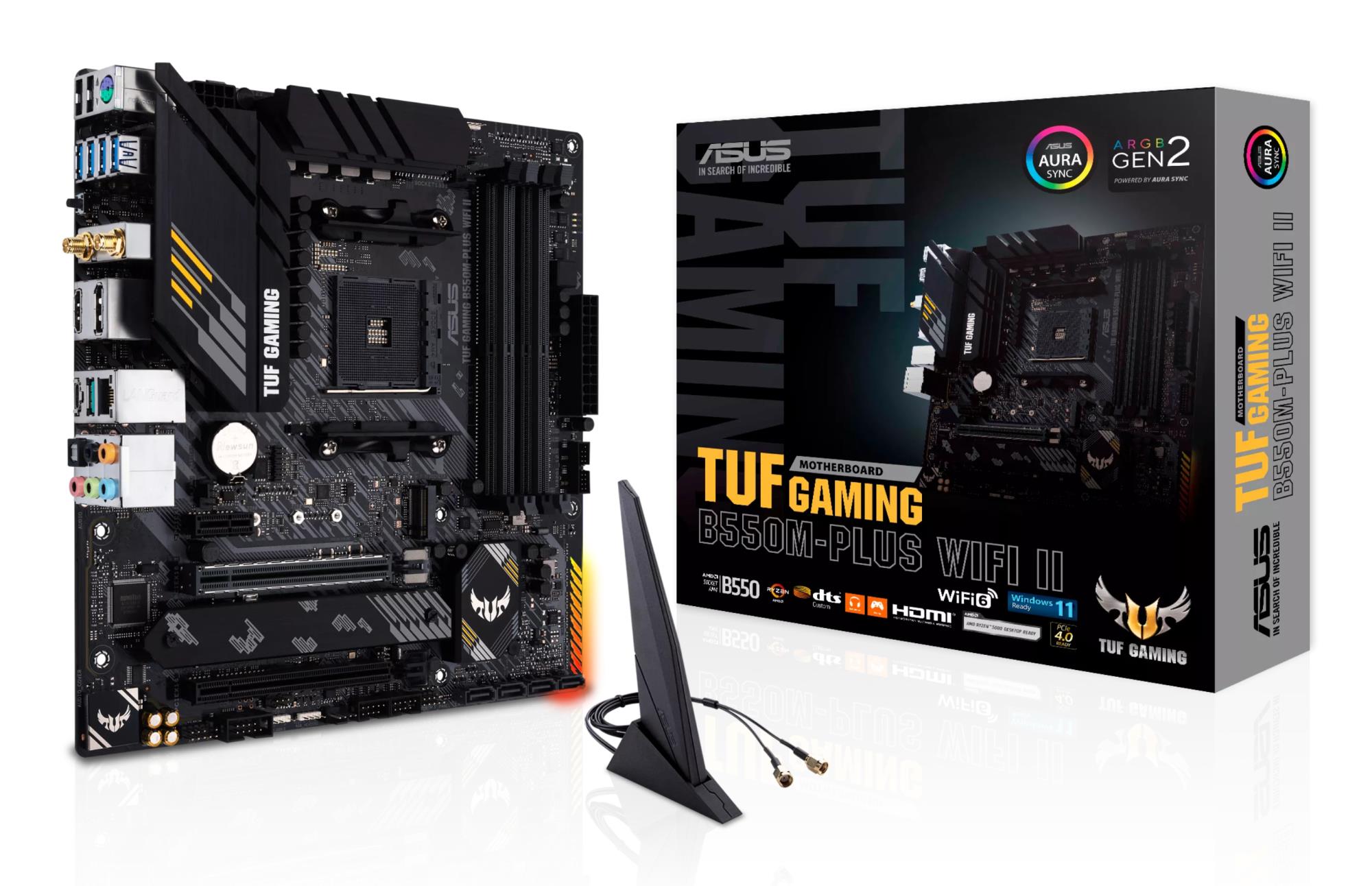 Pagrindinė plokštė ASUS TUF Gaming B550M-Plus WiFi II SAM4 Micro-ATX DDR4