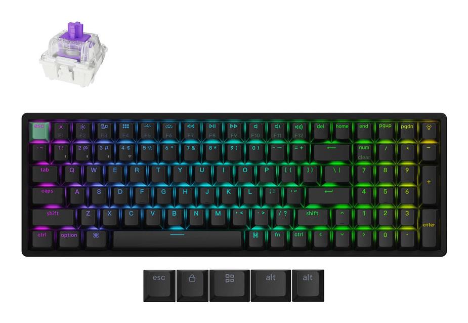 Belaidė klaviatūra KEYCHRON K4 HE Standard Ed. juoda