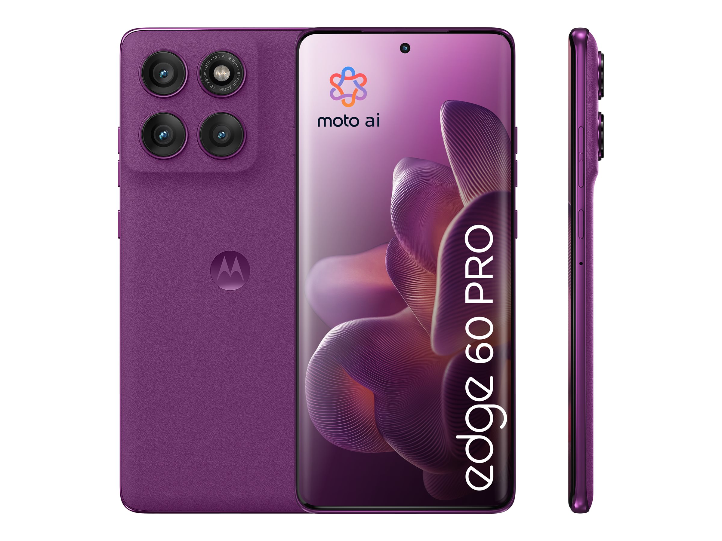 Motorola Edge 60 Pro 12/512GB 6.67" Grape mobilusis telefonas