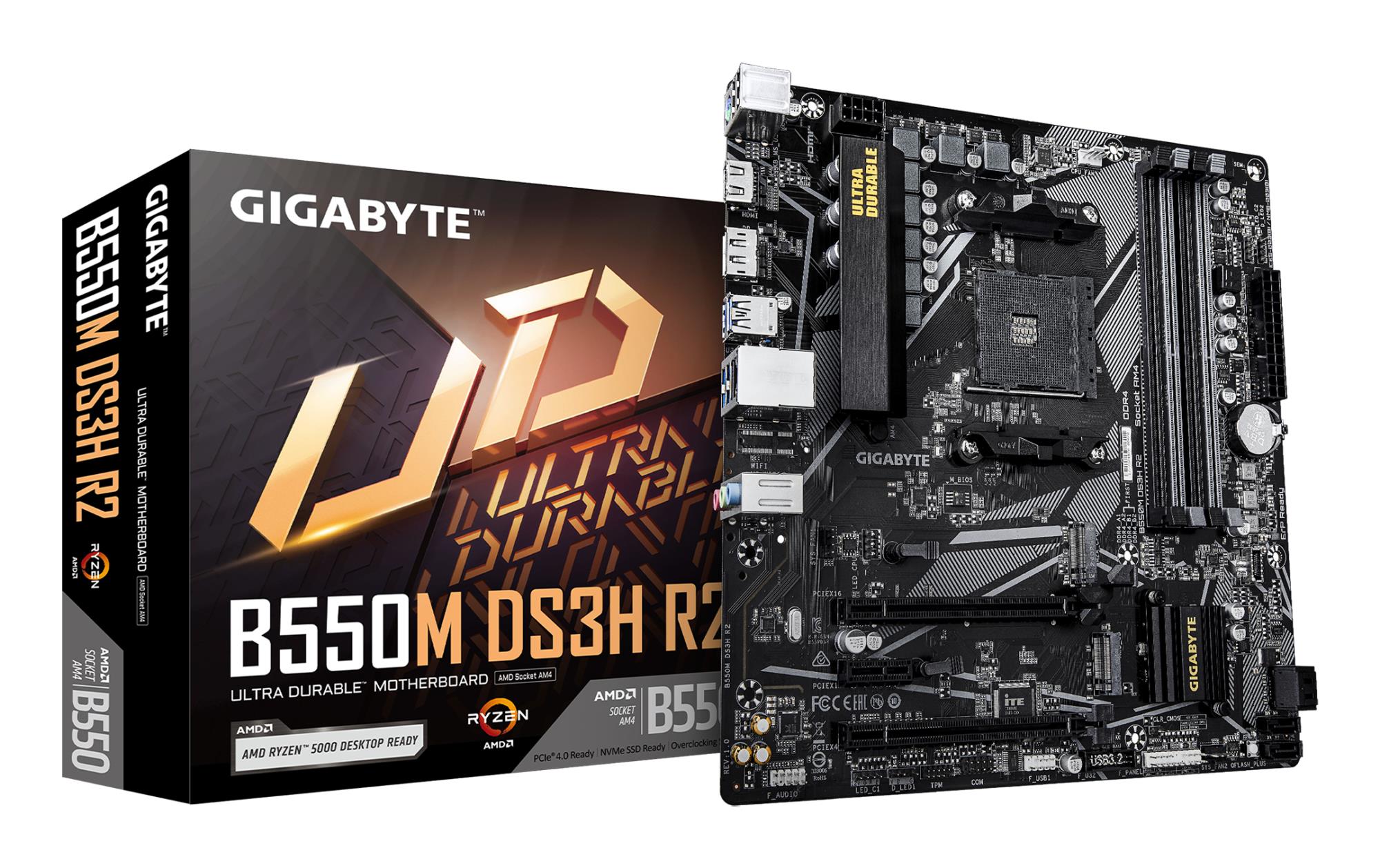 Pagrindinė plokštė GIGABYTE AMD B550 SAM4 DDR4 Micro-ATX