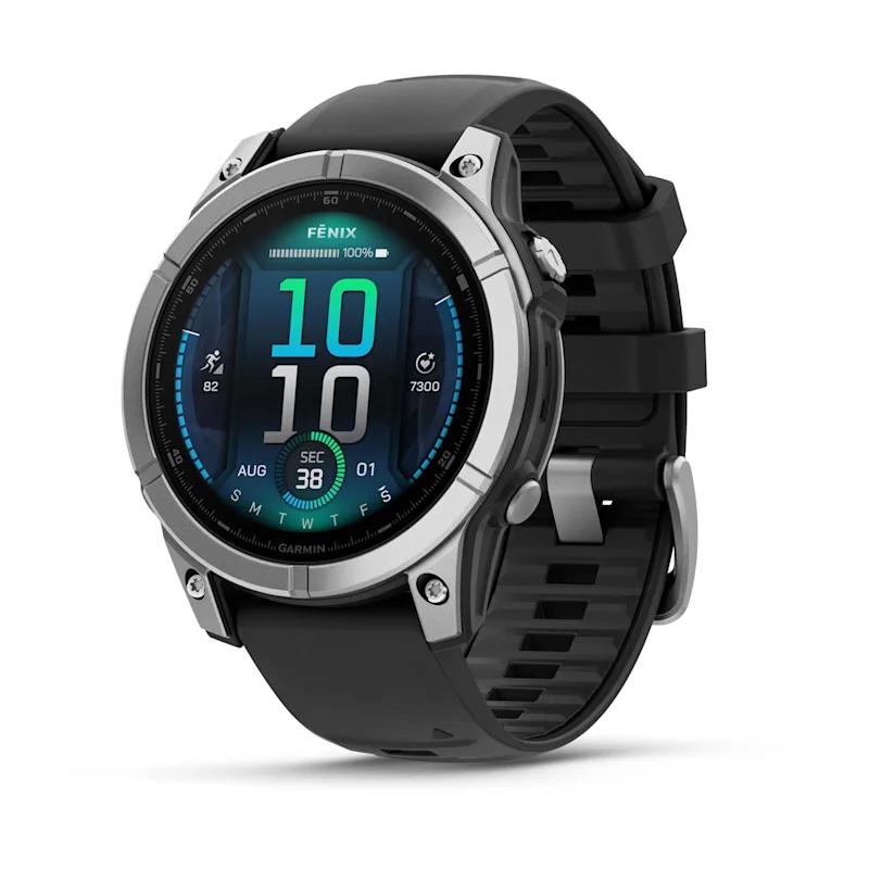 Išmanusis laikrodis Garmin Fenix E Steel juodas