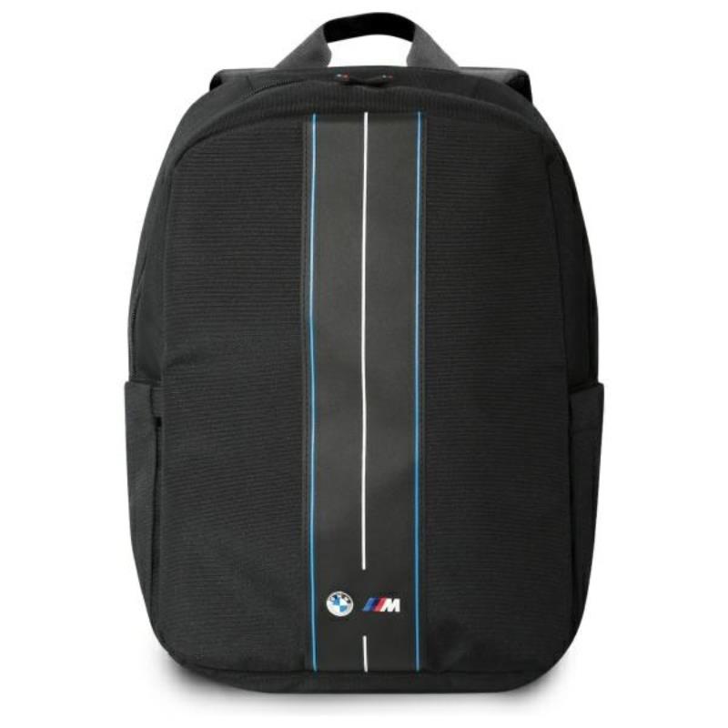 BMW Nylon mėlynas Stripe - Laptop Backpack 16" (juodas)