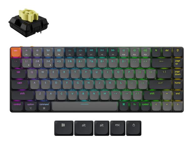 Belaidė klaviatūra KEYCHRON K3 RGB juoda K3X-B4
