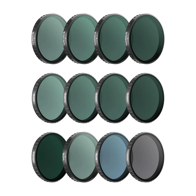 Freewell filtrų rinkinys OSMO Action 6 – Mega Kit – 12 vnt. pakuotė