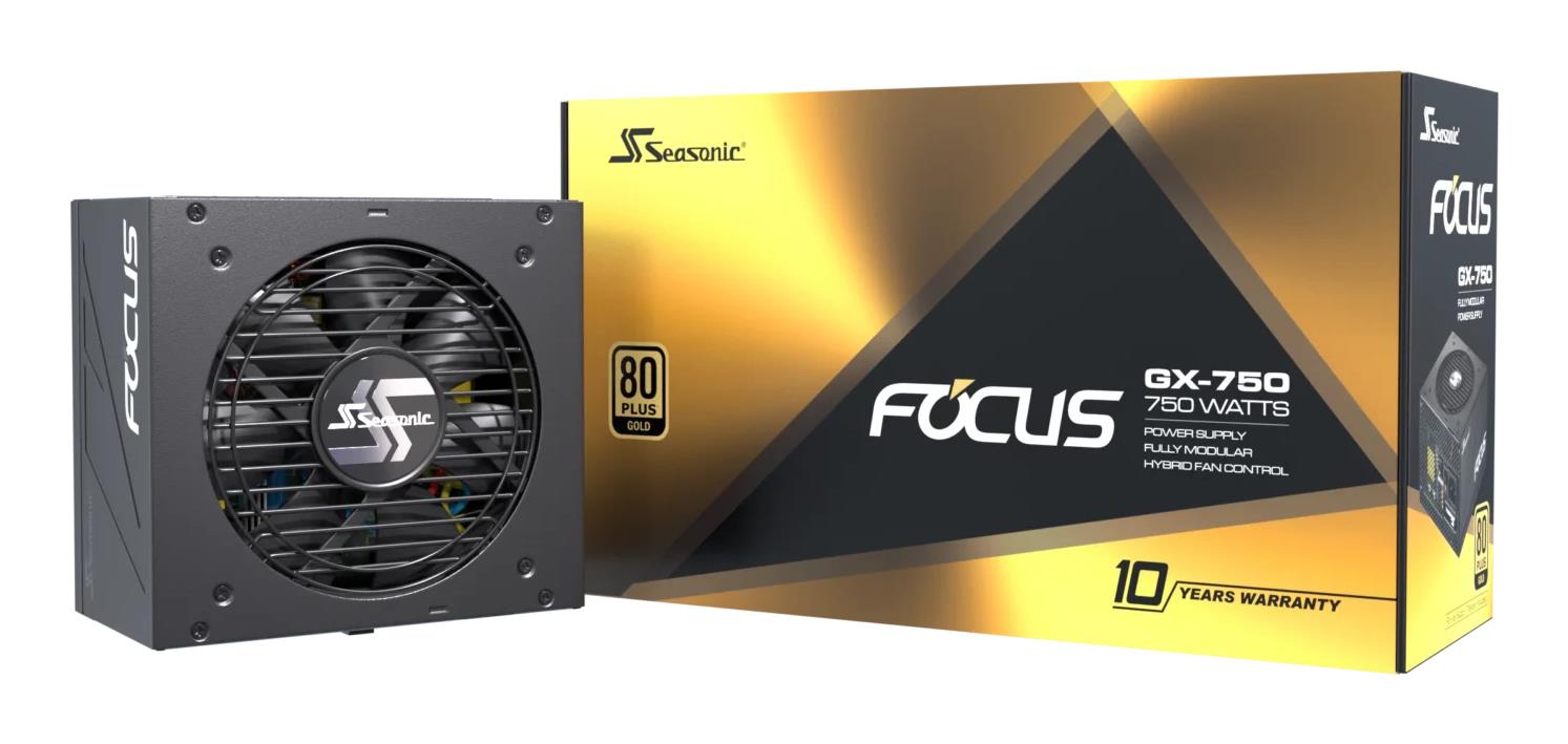 Power Supply|SEASONIC|FOCUS GX ATX 3.0|750 Watts|Efficiency 80 PLUS GOLD|MTBF 100000 hours|FOCUS-GX-750-V4