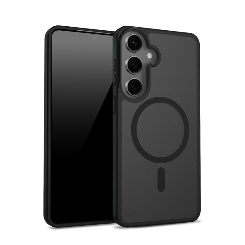 Crong Hybrid Matte Magnetic - MagSafe Case Samsung Galaxy S24 (juodas)
