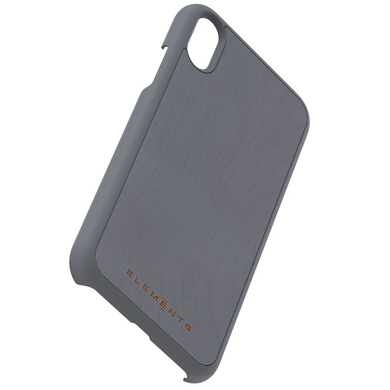 Nordic Elements Original Gefion - dėklas iPhone XR with real maple wood (Mid Grey)